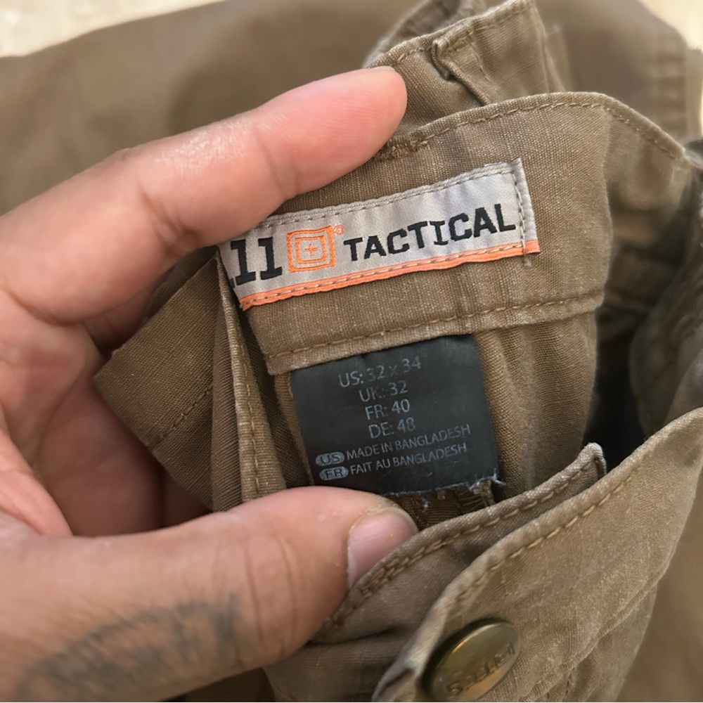 5.11 Tactical Men's Cargo Pants Brown size 32x34 E18 - Picture 2 of 6